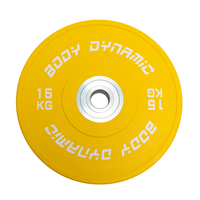  Bodydynamic 包膠競技槓片-15kg (一組兩入)