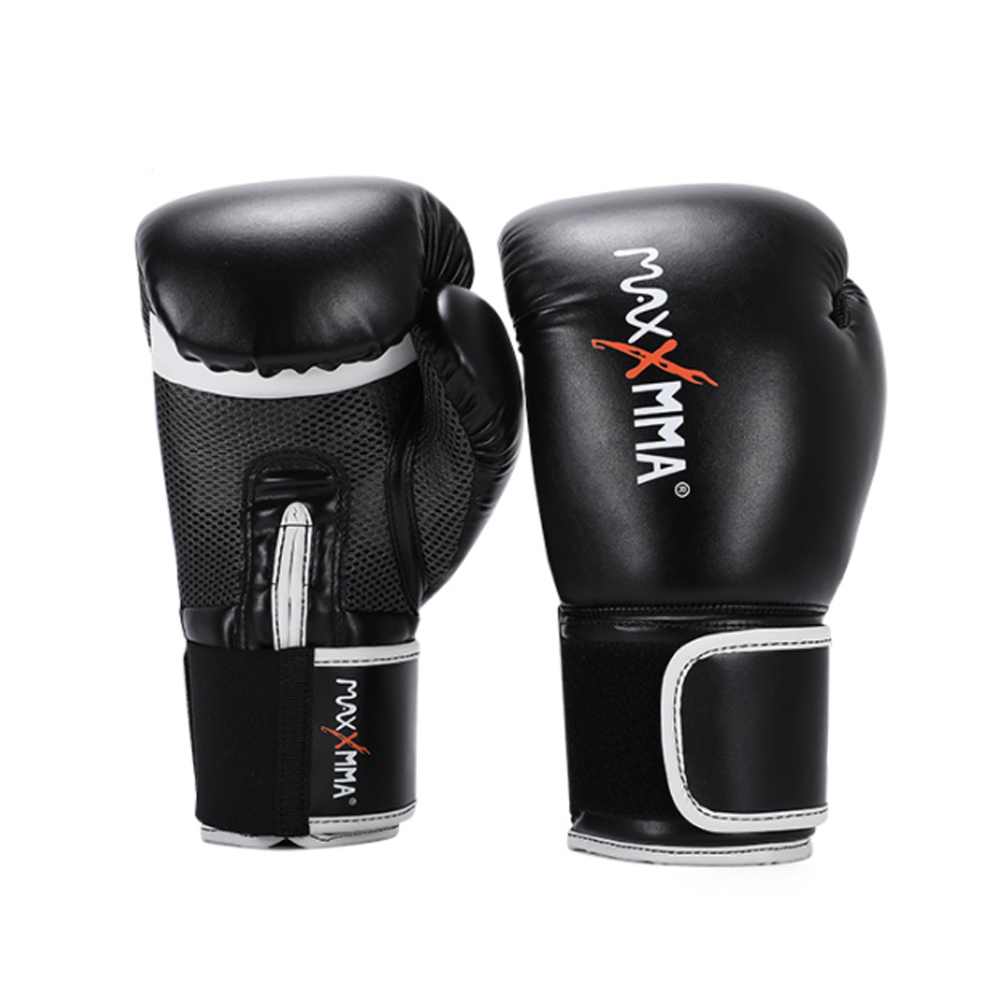 MaxxMMA 戰鬥款拳擊手套(黑)散打/搏擊/MMA/格鬥/拳擊