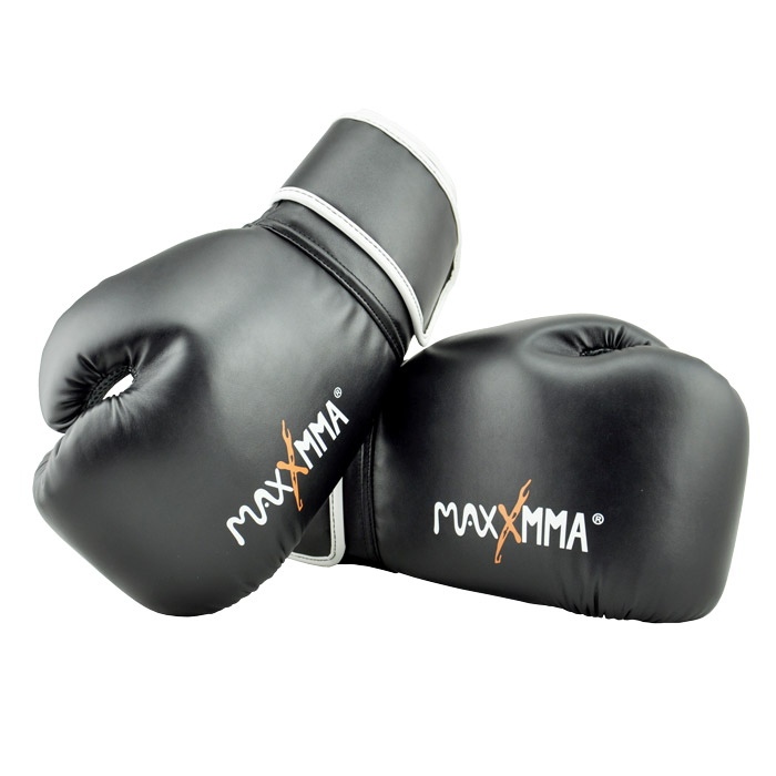 MaxxMMA 戰鬥款拳擊手套(黑)散打/搏擊/MMA/格鬥/拳擊