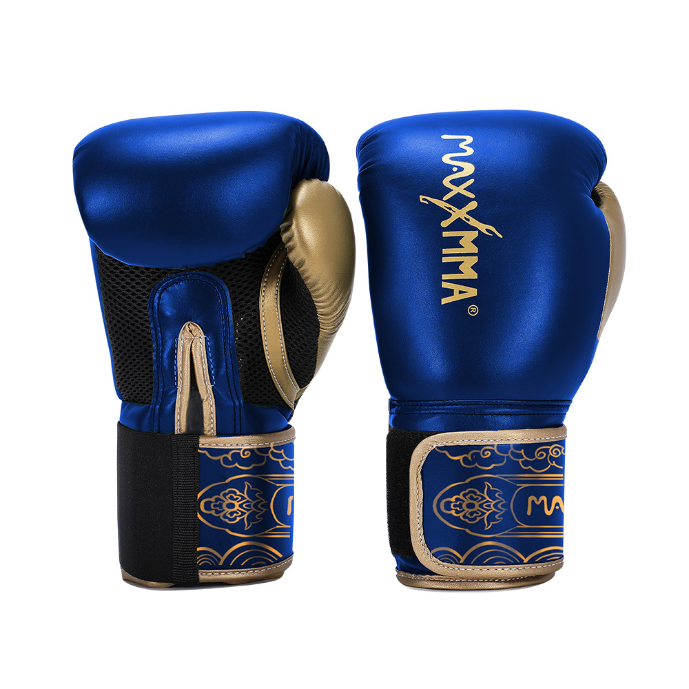 MaxxMMA 拳擊手套經典款-亮藍